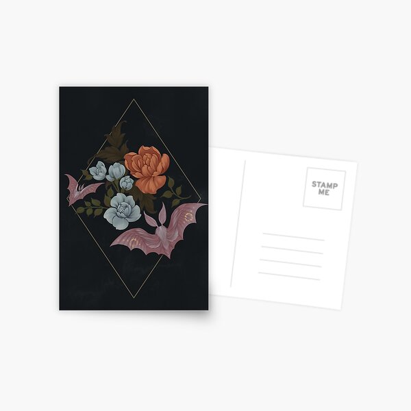 Botanical - moths and night flowers Postcard