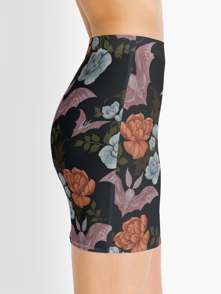 Alternate view of Botanical - moths and night flowers Mini Skirt