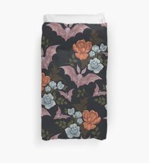Botanical - moths and night flowers Duvet Cover