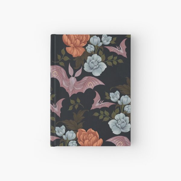 Botanical - moths and night flowers Hardcover Journal