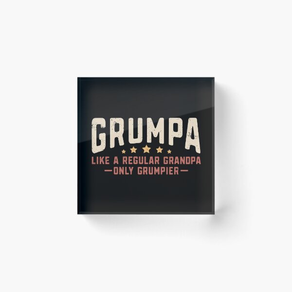 Item preview, Vintage Grumpa Like A Regular Grandpa Only Grumpier Grumpy Grandfather Funny Gift  designed and sold by alenaz.