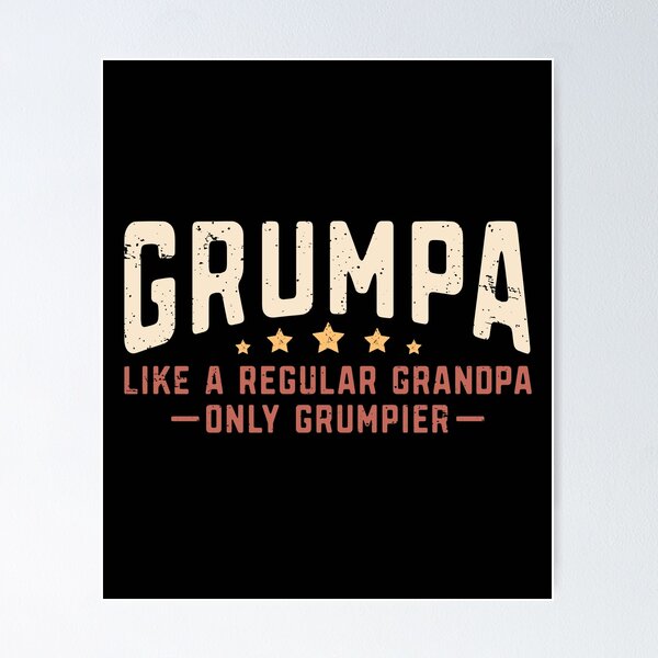 Item preview, Vintage Grumpa Like A Regular Grandpa Only Grumpier Grumpy Grandfather Funny Gift  designed and sold by alenaz.