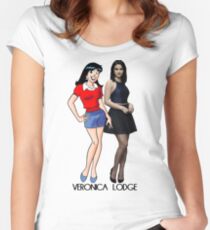 Veronica Lodge // Then vs. Now Women's Fitted Scoop T-Shirt
