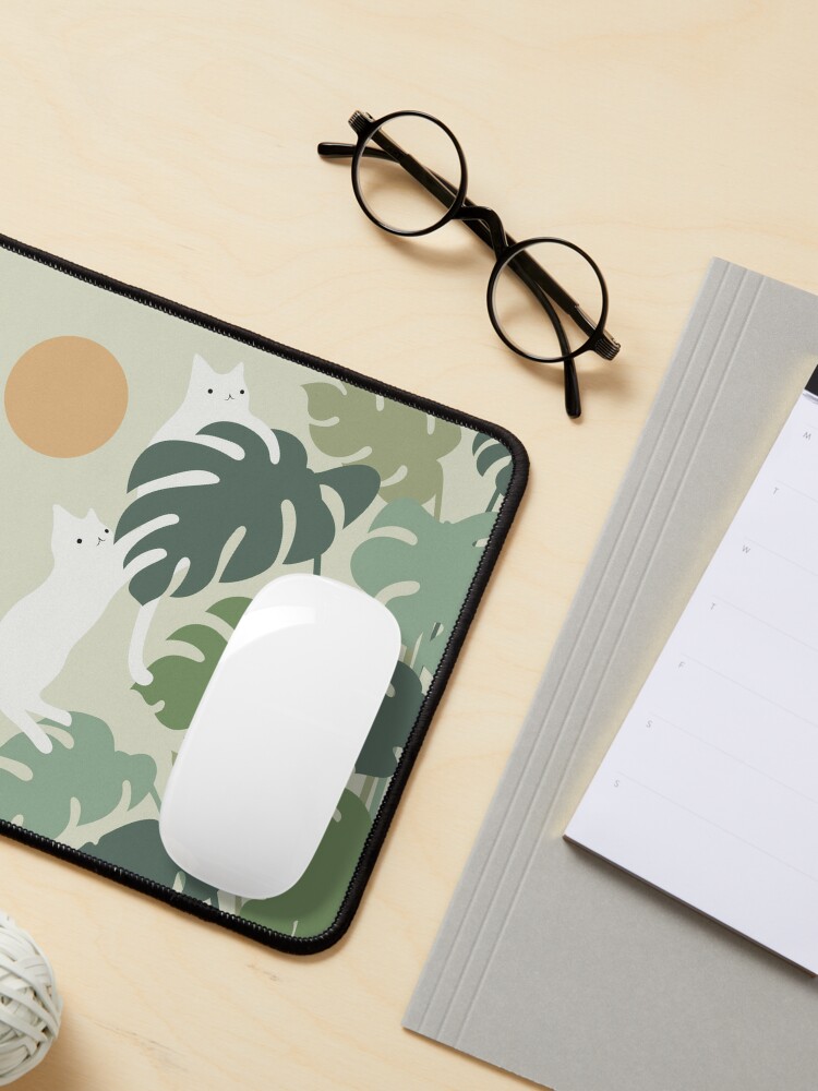 Disover Cat and Plant 42 Mouse Pad