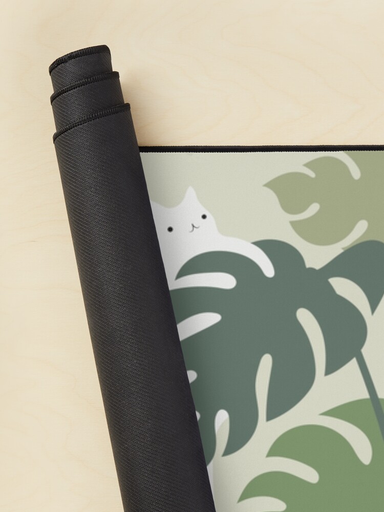 Alternate view of Cat and Plant 42 Mouse Pad