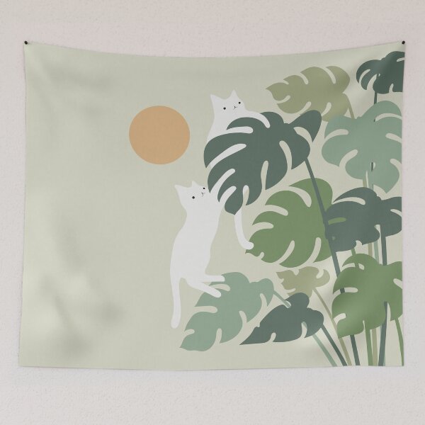 Item preview, Cat and Plant 42 designed and sold by ilovedoodle.