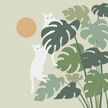 Artwork thumbnail, Cat and Plant 42 by ilovedoodle