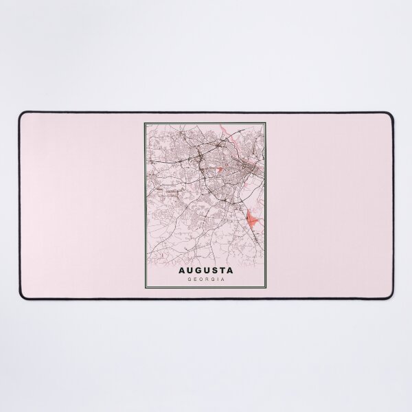 Item preview, Pastel Pink Minimalist  Augusta Map designed and sold by Tamas Das.