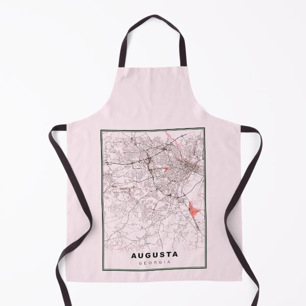 Item preview, Pastel Pink Minimalist  Augusta Map designed and sold by Tamas Das.