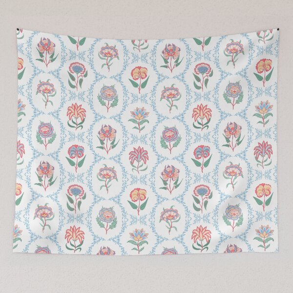 Item preview, Indian floral motif in the style of Mughal ornaments. designed and sold by Skaska.