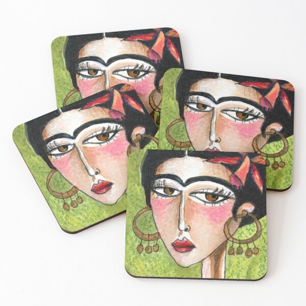 Item preview, Frida in Green with Orchid designed and sold by meloearth.