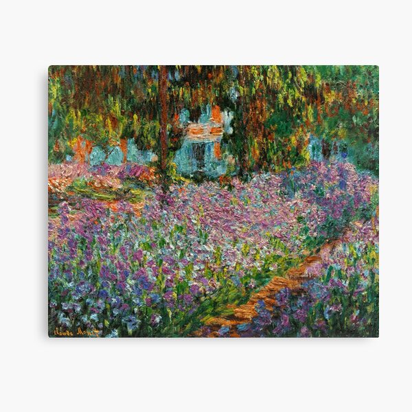 Iris in Monets Garten in Giverny von Claude Monet Leinwanddruck