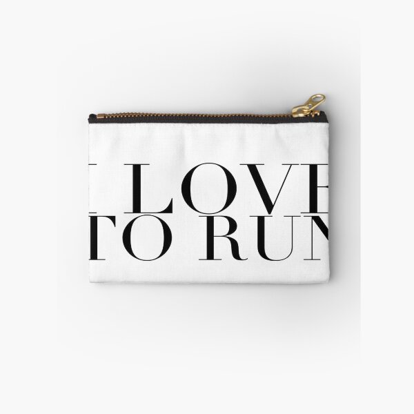 Item preview, I Love to Run in Black designed and sold by KirstenJRenfroe.