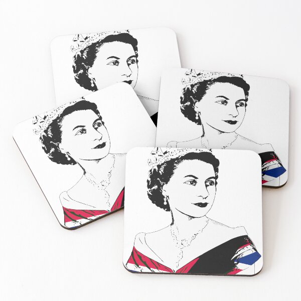 Item preview, Queen, Jubilee,Queen's platinum sketch flag designed and sold by ElliottKiti.
