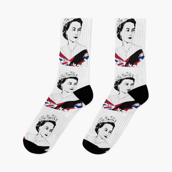 Item preview, Queen, Jubilee,Queen's platinum sketch flag designed and sold by ElliottKiti.