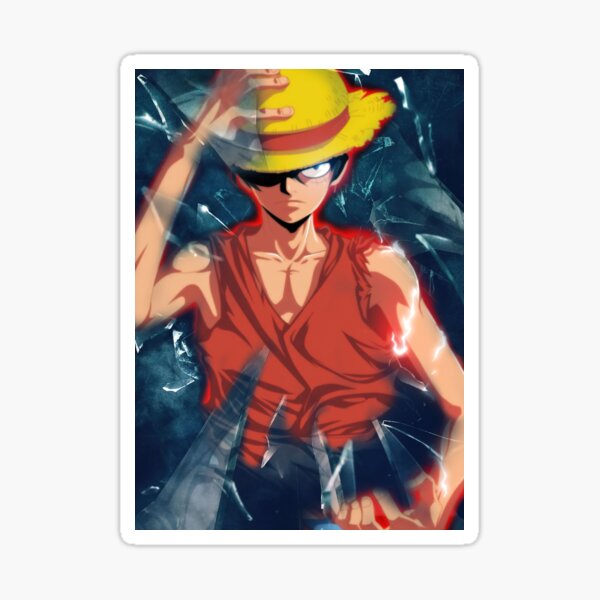 One Piece Luffy Sticker For Sale By Anthonycoraine Redbubble