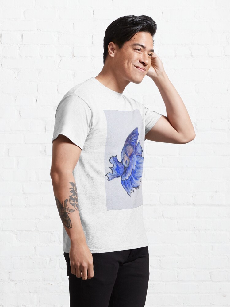 Alternate view of Ralphi, Betta Fish Digital Enhanced Classic T-Shirt