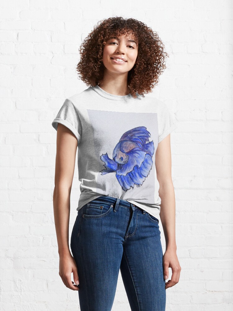 Alternate view of Ralphi, Betta Fish Digital Enhanced Classic T-Shirt