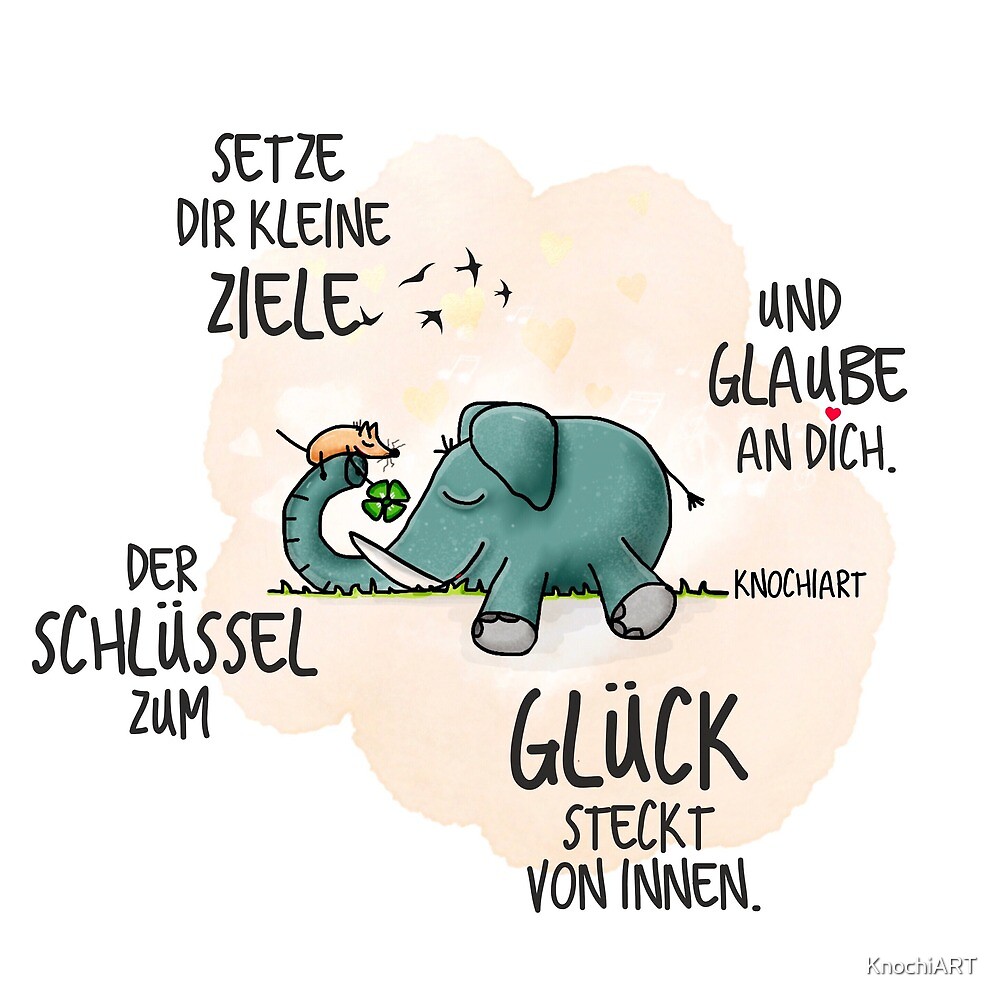 "Der Schlüssel zum Glück steckt von innen. " von KnochiART Redbubble
