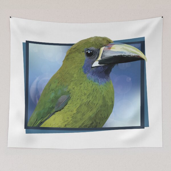 Aperçu de l'œuvre toucan émeraude créée et vendue par obscurite.