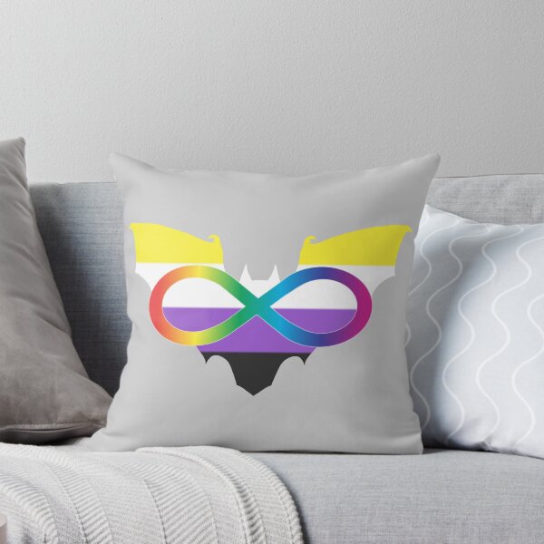 Item preview, Neurodivergent Nonbinary Pride Bat designed and sold by shaneisadragon.