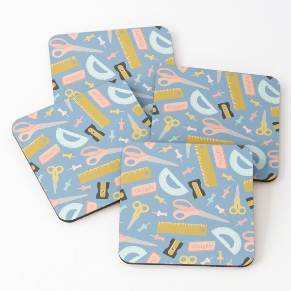 Item preview, Retro Hand Drawn Back To School Supplies Pattern designed and sold by pixelgarden.