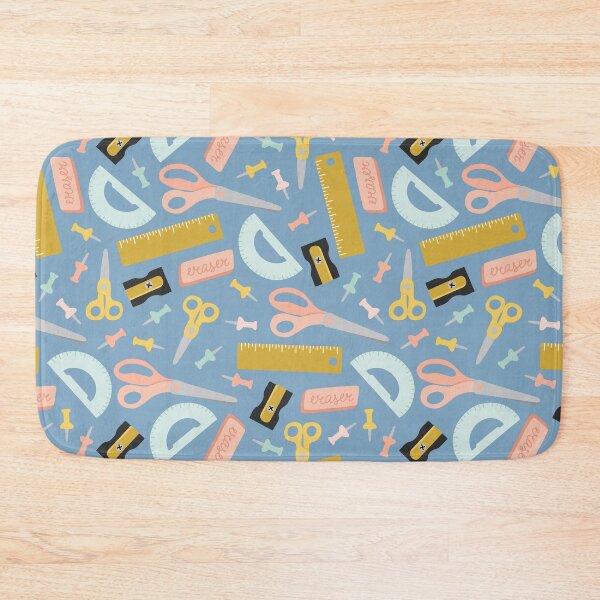Item preview, Retro Hand Drawn Back To School Supplies Pattern designed and sold by pixelgarden.