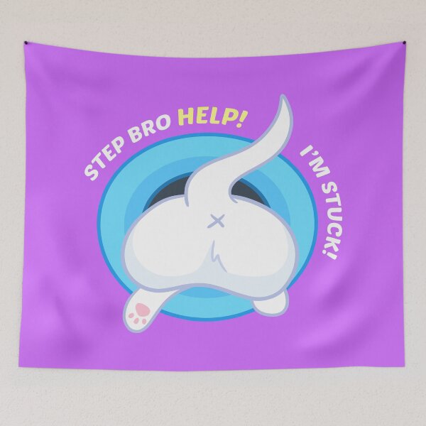 Item preview, Stepbro Help - Stuck Cat Butt designed and sold by Chonkitty.