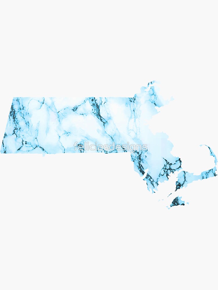 Blue Marble Massachusetts by feliciasdesigns