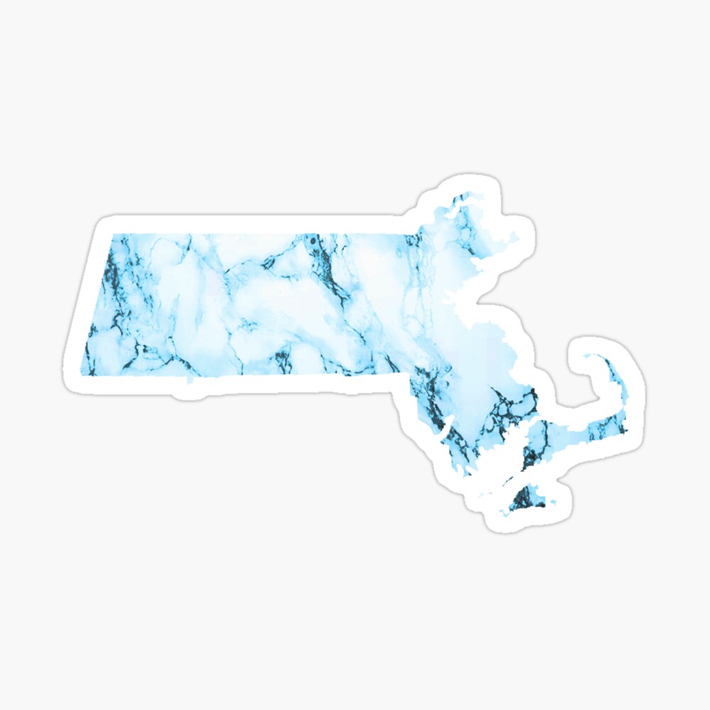 Blue Marble Massachusetts Sticker