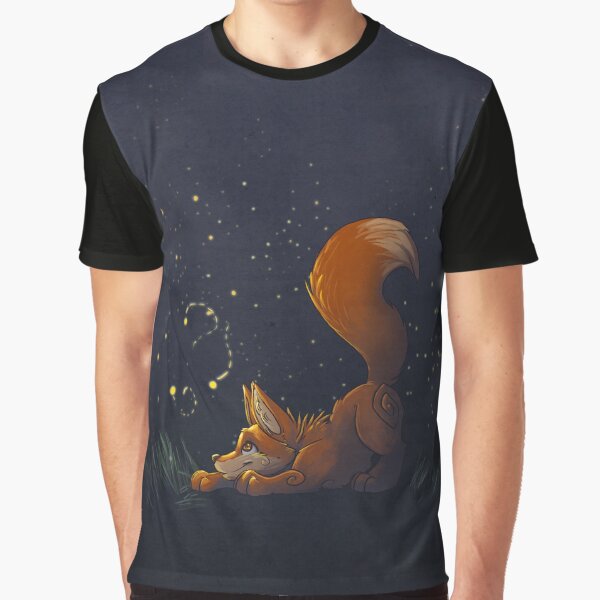 Firefly Fox - Orange Graphic T-Shirt