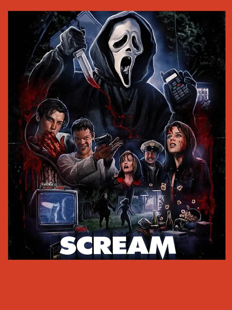 Ghost Face Scream Scary Movie Poster Print by Chris Oz Fulton