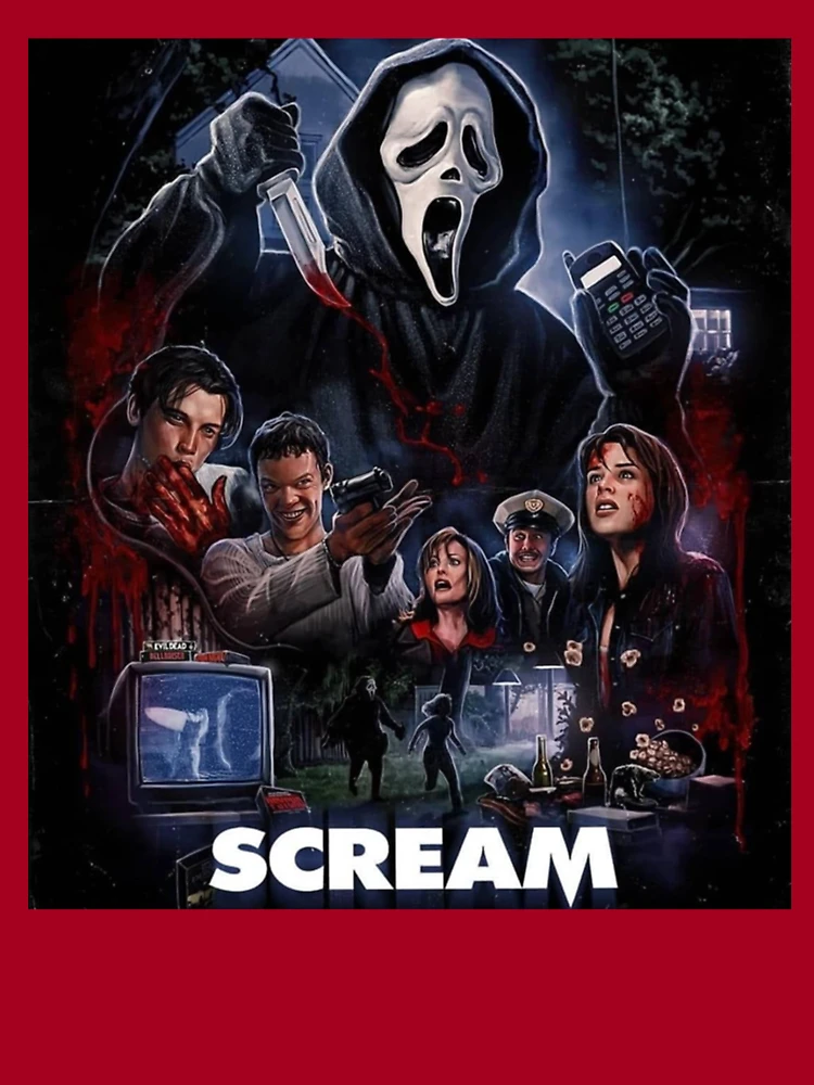 Ghost Face Scream Scary Movie Poster Print by Chris Oz Fulton -   Portugal