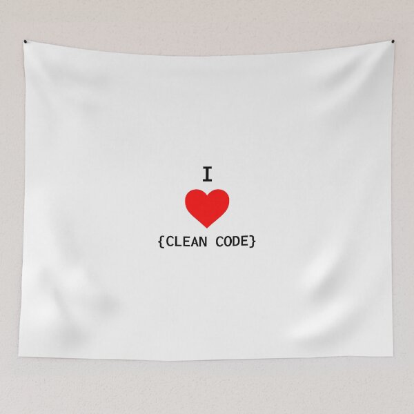 Item preview, I Love Clean Code - Red Heart designed and sold by lukassfr.