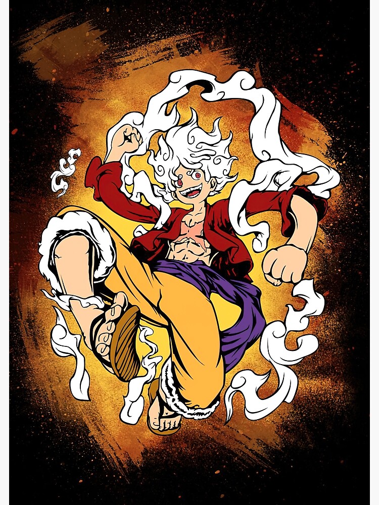 luffy-awakening-gear-5-poster-by-sethfrancis37-redbubble