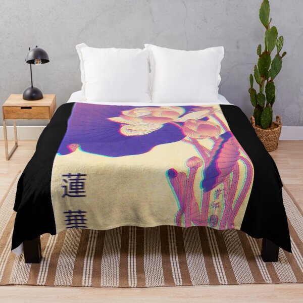 Item preview, Glitch Lotus flowers artwork - vintage japanese designed and sold by shodark.