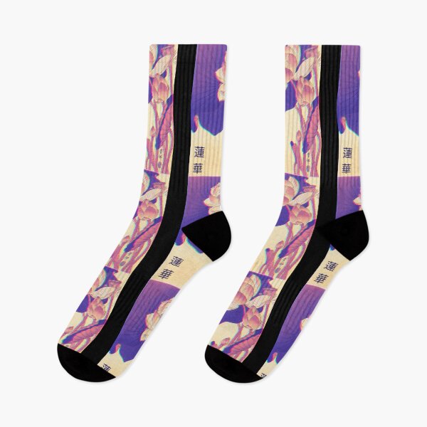 Item preview, Glitch Lotus flowers artwork - vintage japanese designed and sold by shodark.