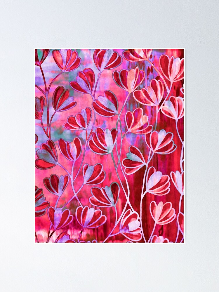 Fleurs Floral jardin Poster Mural, Papier peint