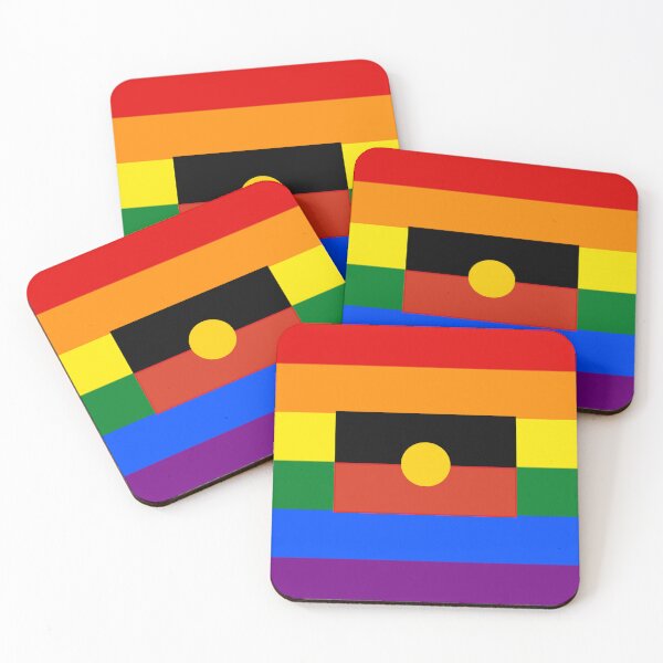 Item preview, LGBT Pride Aboriginal Flag Design Cultural Gift designed and sold by D K Trindall.