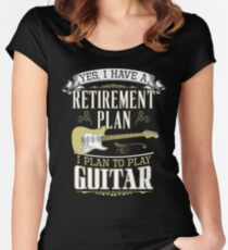 Guitar - Retirement Plan Women's Fitted Scoop T-Shirt