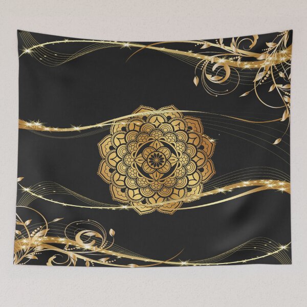 Artikelvorschau, goldene Blume entworfen und verkauft von grafisdesign.