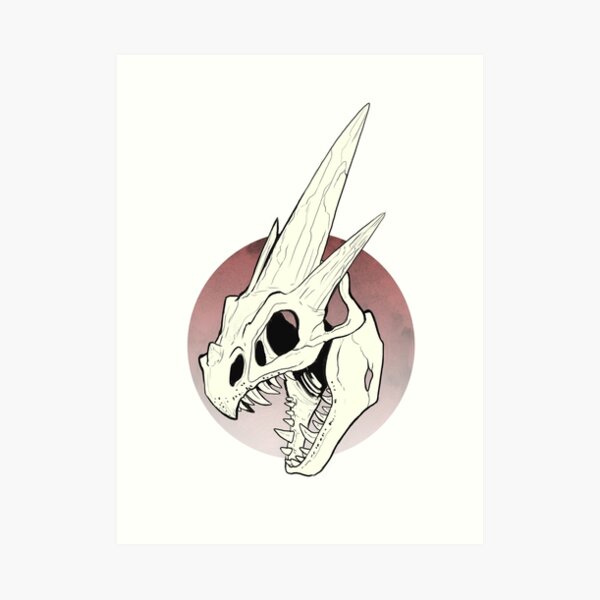 Pokemon - Mega Charizard Y Skull Art Print