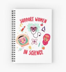 Support Women in Science Spiral Notebook