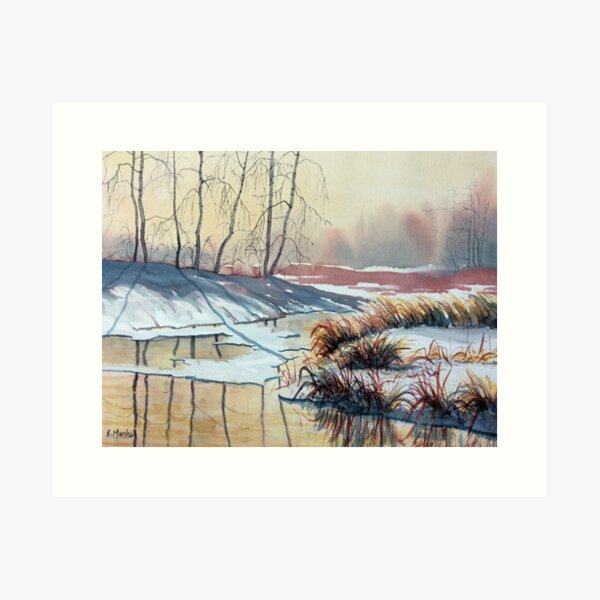 Early Spring on Strensall Common Art Print