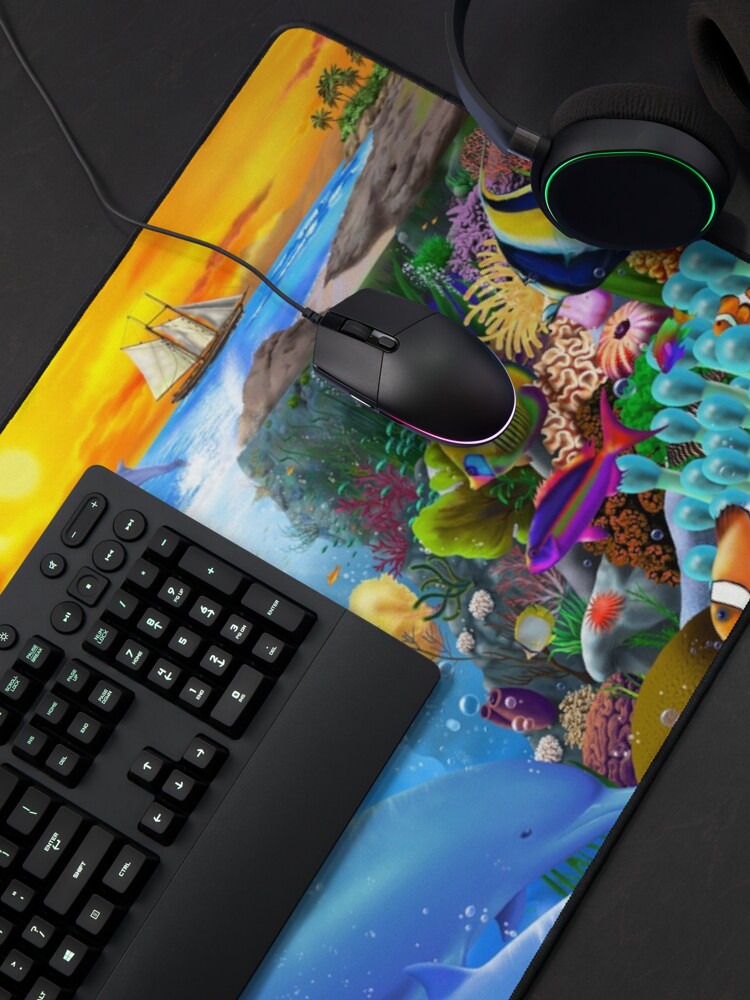 Alternate view of Tropical Island Bay Mouse Pad