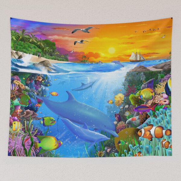 Item preview, Tropical Island Bay designed and sold by GeraldNewtonArt.