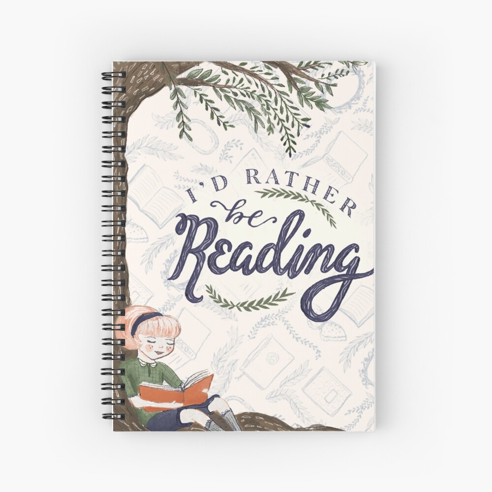 I'd Rather be Reading Spiral Notebook