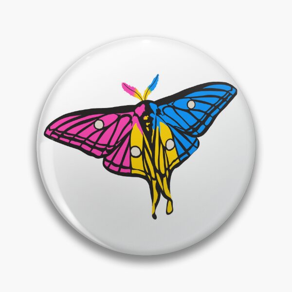 Item preview, Pansexual Pride Moth designed and sold by SamanthaDrage.