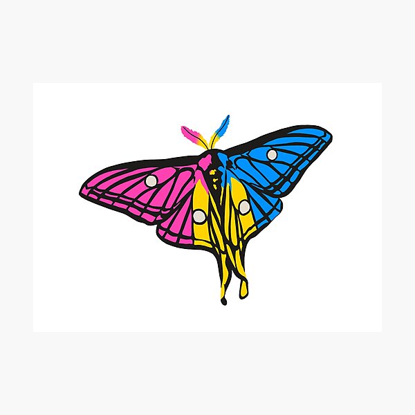 Item preview, Pansexual Pride Moth designed and sold by SamanthaDrage.