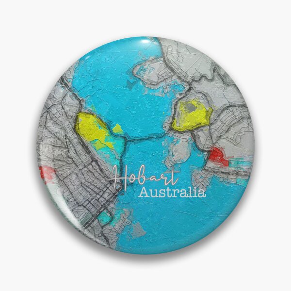 Item preview, Hobart City, Australia Map designed and sold by Michael van der Hoorn.